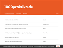 Tablet Screenshot of 1000praktika.de